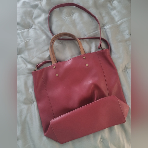 Burgundy Hobo Bag - Picture 2 of 6